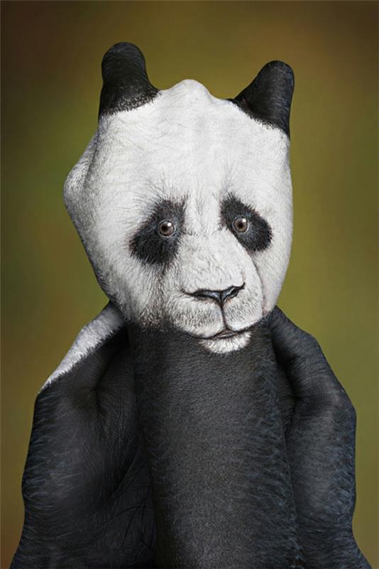 σύγχρονη τέχνη αρκούδα panda