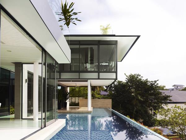 zen house berrima singapore γυάλινη πισίνα