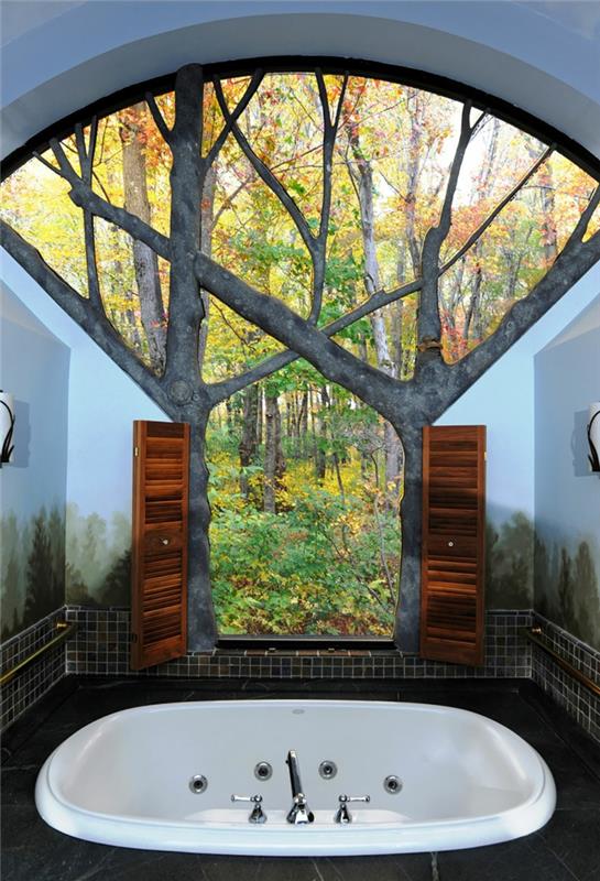 δωμάτιο διακοσμούν δάσος σπίτι ΗΠΑ
