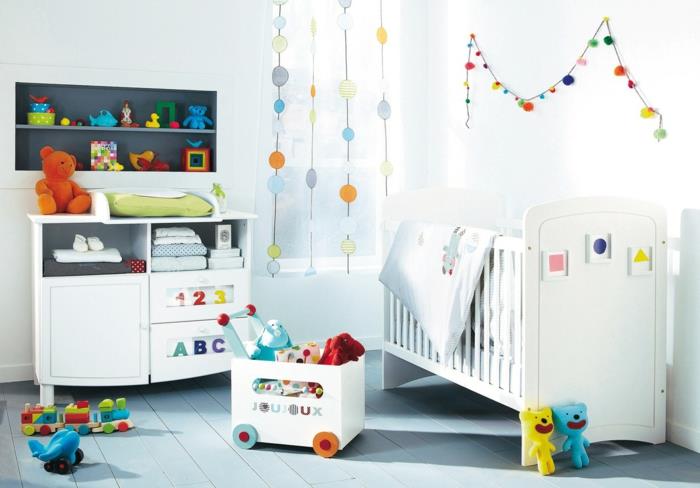 ιδέες βαφής δωματίου παιδικά δωμάτια ανοιχτά ράφια