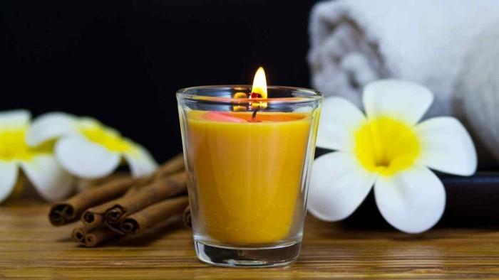 φτιάξτε μόνοι σας κερί πορτοκαλί με άρωμα